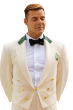 Ricky Martin Palm Royale White Crop Blazer - Image 3